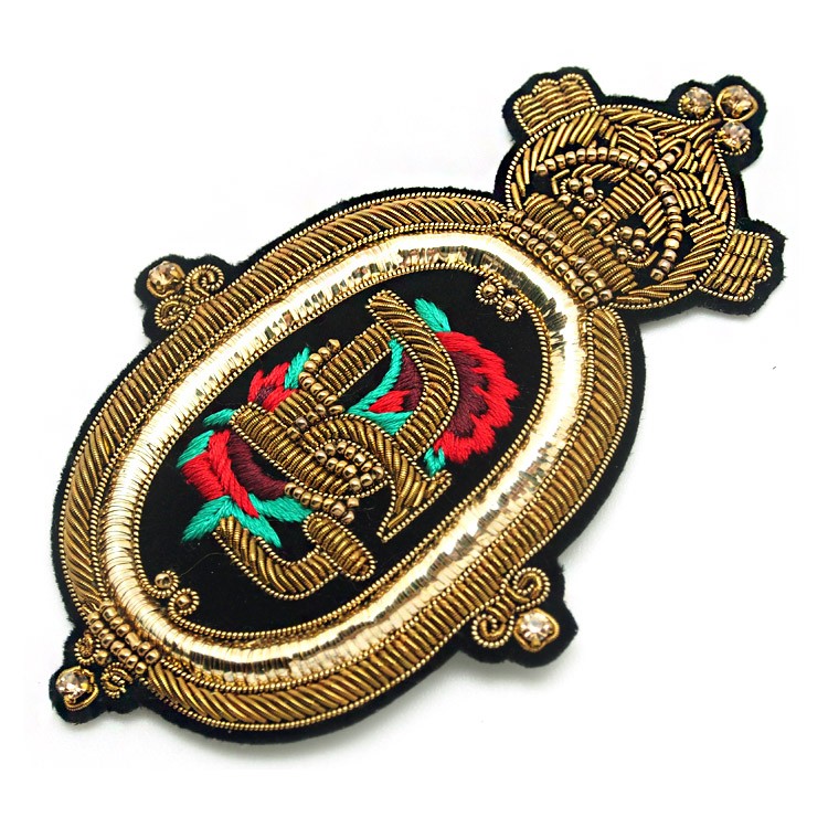 東莞廠家批發立體真金屬絲印度繡英倫風肩章胸章服裝箱包久久久精品国产亚洲成人满18免费网站